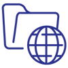 folder with globe icon